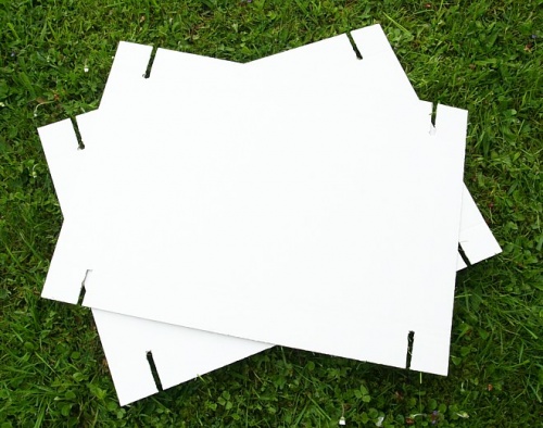 Standardkarton (Flat) weiß 42x27x5 cm
