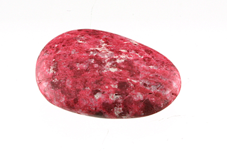 Thulite, hand-polished