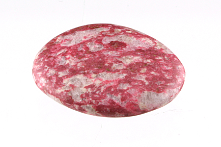 Thulite, hand-polished