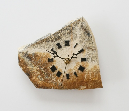 Clock made of Dendritic Shale from Solnhofen