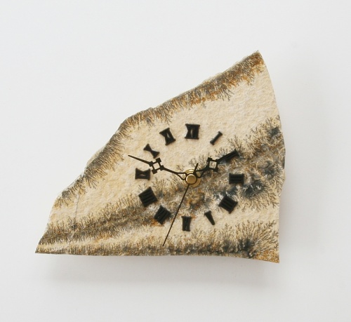 Clock made of Dendritic Shale from Solnhofen