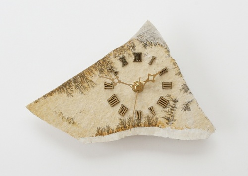 Clock made of Dendritic Shale from Solnhofen