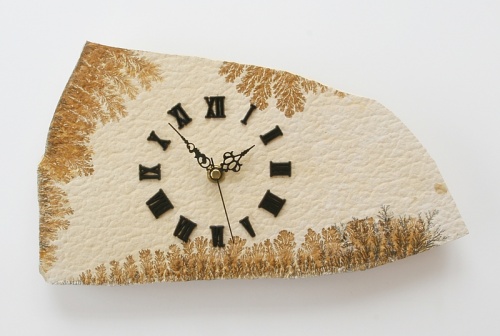 Clock made of Dendritic Shale from Solnhofen