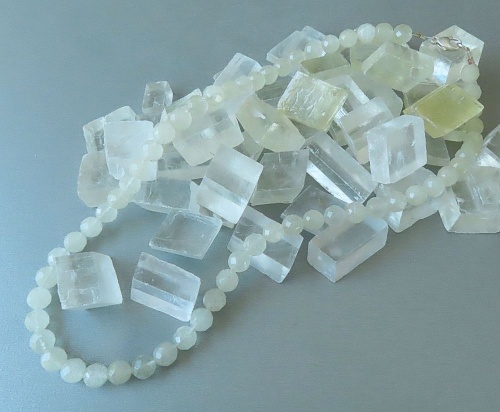 Libyan Desert glass necklace faceted